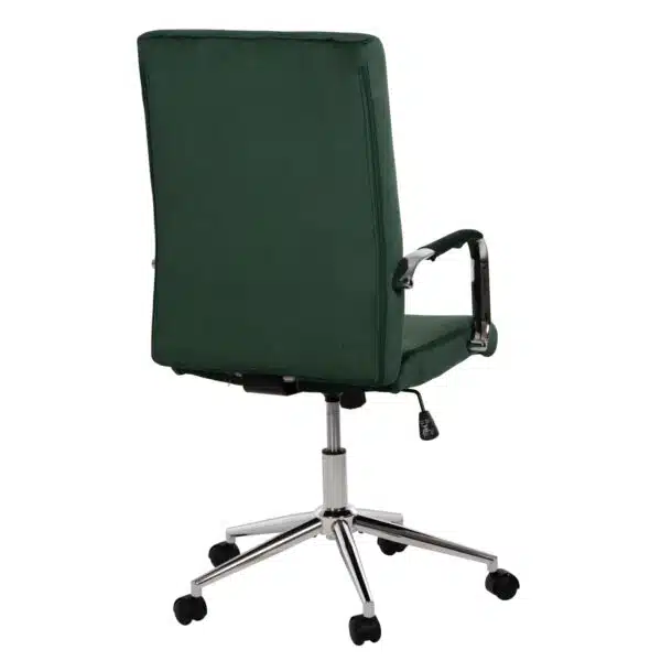 ΚΑΡΕΚΛΑ ΓΡΑΦΕΙΟΥ JOSEF HM1181.03 ΚΥΠΑΡΙΣΣΙ ΒΕΛΟΥΔΟ-INOX ΒΑΣΗ 58x61x105-113Yεκ. - Image 5