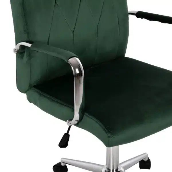ΚΑΡΕΚΛΑ ΓΡΑΦΕΙΟΥ JOSEF HM1181.03 ΚΥΠΑΡΙΣΣΙ ΒΕΛΟΥΔΟ-INOX ΒΑΣΗ 58x61x105-113Yεκ. - Image 8