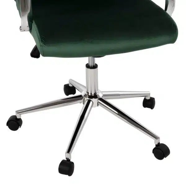 ΚΑΡΕΚΛΑ ΓΡΑΦΕΙΟΥ JOSEF HM1181.03 ΚΥΠΑΡΙΣΣΙ ΒΕΛΟΥΔΟ-INOX ΒΑΣΗ 58x61x105-113Yεκ. - Image 9