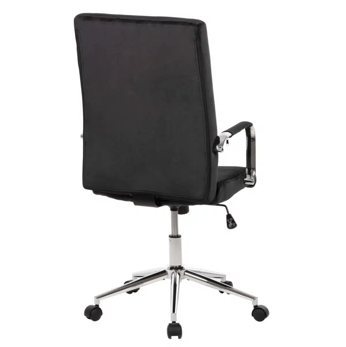 ΚΑΡΕΚΛΑ ΓΡΑΦΕΙΟΥ JOSEF HM1181.04 ΜΑΥΡΟ ΒΕΛΟΥΔΟ-INOX ΒΑΣΗ 58x61x105-113Yεκ. - Image 5