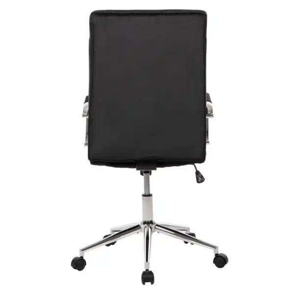 ΚΑΡΕΚΛΑ ΓΡΑΦΕΙΟΥ JOSEF HM1181.04 ΜΑΥΡΟ ΒΕΛΟΥΔΟ-INOX ΒΑΣΗ 58x61x105-113Yεκ. - Image 6