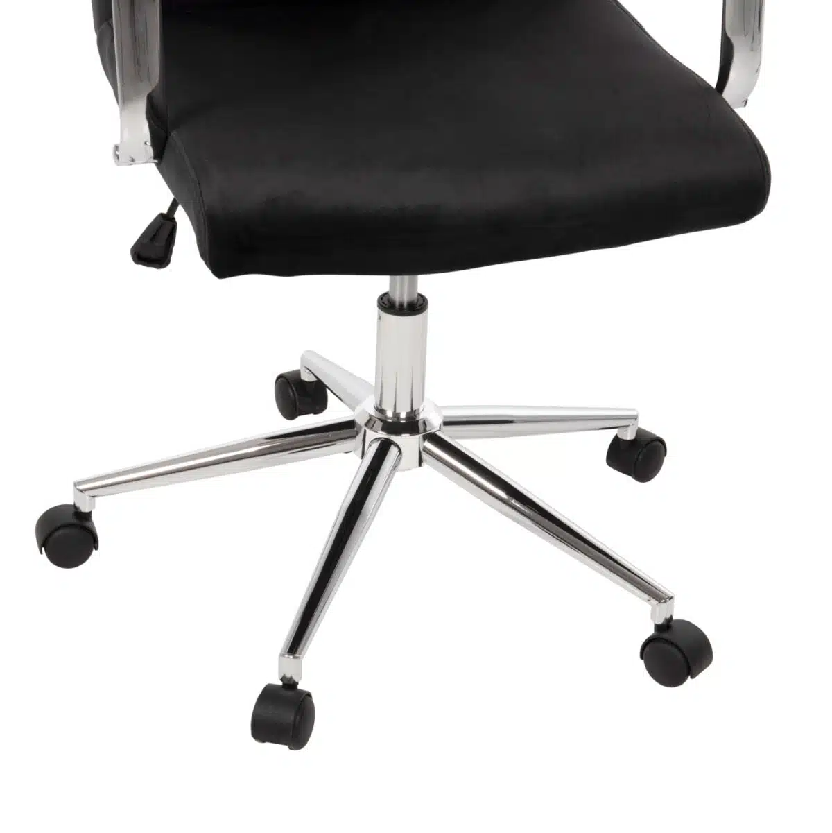 ΚΑΡΕΚΛΑ ΓΡΑΦΕΙΟΥ JOSEF HM1181.04 ΜΑΥΡΟ ΒΕΛΟΥΔΟ-INOX ΒΑΣΗ 58x61x105-113Yεκ. - Image 9