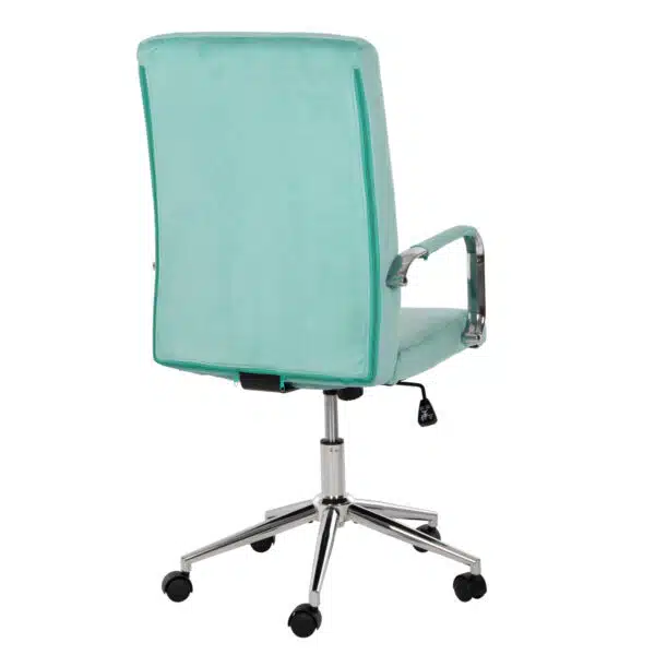 ΚΑΡΕΚΛΑ ΓΡΑΦΕΙΟΥ JOSEF HM1181.08 ΜΕΝΤΑ ΒΕΛΟΥΔΟ-INOX ΒΑΣΗ 58x61x105-113Yεκ. - Image 5