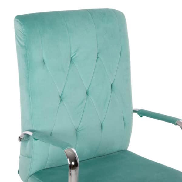 ΚΑΡΕΚΛΑ ΓΡΑΦΕΙΟΥ JOSEF HM1181.08 ΜΕΝΤΑ ΒΕΛΟΥΔΟ-INOX ΒΑΣΗ 58x61x105-113Yεκ. - Image 7