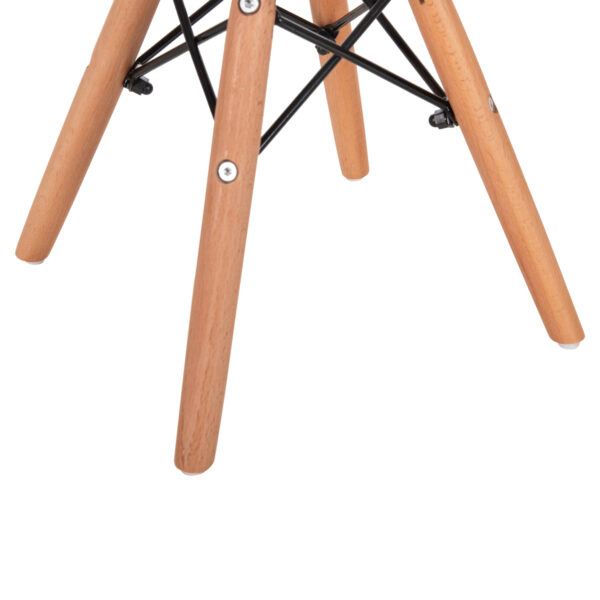 ΚΑΡΕΚΛΑ TWIST KID HM8453.01 ΞΥΛΙΝΑ ΠΟΔΙΑ Κ ΚΑΘΙΣΜΑ PP ΛΕΥΚΟ 31x34x55.5Υεκ - Image 9