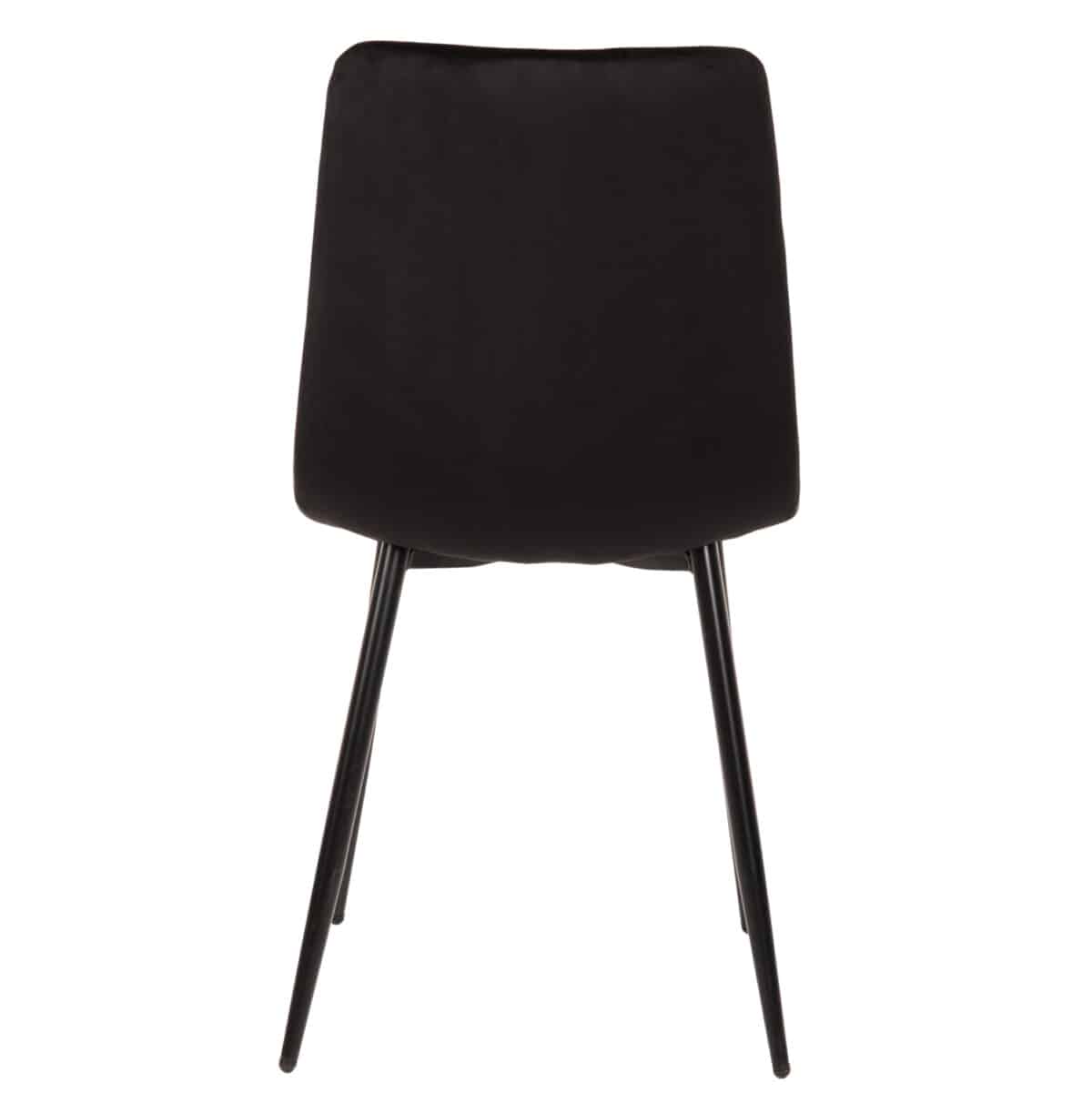 ΚΑΡΕΚΛΑ LATRELL HM8587.04 ΒΕΛΟΥΔΟ ΜΑΥΡΟ ΜΕ ΜΑΥΡΑ ΜΕΤΑΛΛΙΚΑ ΠΟΔΙΑ 43x54x88Υεκ. - Image 6