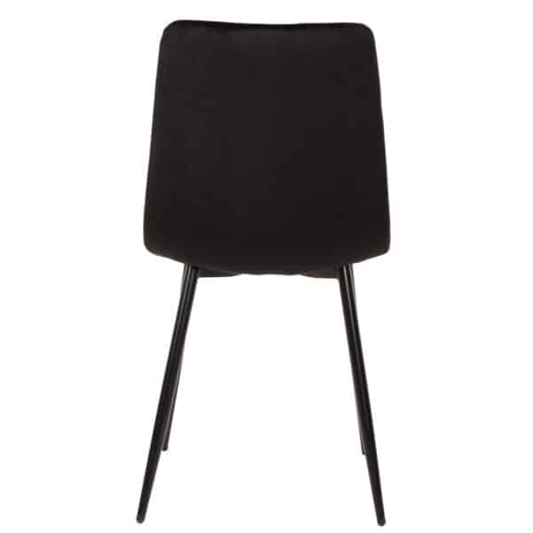 ΚΑΡΕΚΛΑ LATRELL HM8587.04 ΒΕΛΟΥΔΟ ΜΑΥΡΟ ΜΕ ΜΑΥΡΑ ΜΕΤΑΛΛΙΚΑ ΠΟΔΙΑ 43x54x88Υεκ. - Image 6