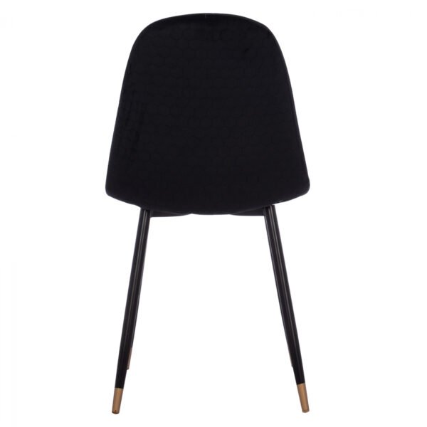 ΚΑΡΕΚΛΑ LUCILLE HM8552.04 ΑΠΟ ΒΕΛΟΥΔΟ ΜΑΥΡΟ ΜΕ ΜΕΤΑΛΛΙΚΟ ΣΚΕΛΕΤΟ 45X56X81Υ εκ. - Image 6