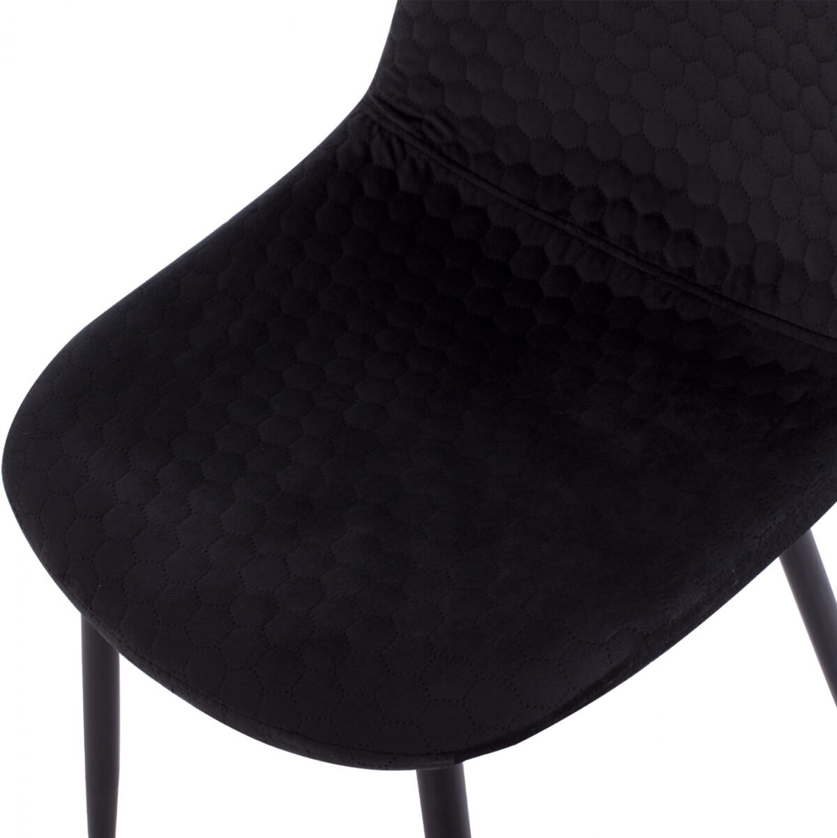 ΚΑΡΕΚΛΑ LUCILLE HM8552.04 ΑΠΟ ΒΕΛΟΥΔΟ ΜΑΥΡΟ ΜΕ ΜΕΤΑΛΛΙΚΟ ΣΚΕΛΕΤΟ 45X56X81Υ εκ. - Image 8