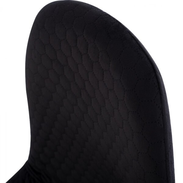 ΚΑΡΕΚΛΑ LUCILLE HM8552.04 ΑΠΟ ΒΕΛΟΥΔΟ ΜΑΥΡΟ ΜΕ ΜΕΤΑΛΛΙΚΟ ΣΚΕΛΕΤΟ 45X56X81Υ εκ. - Image 10