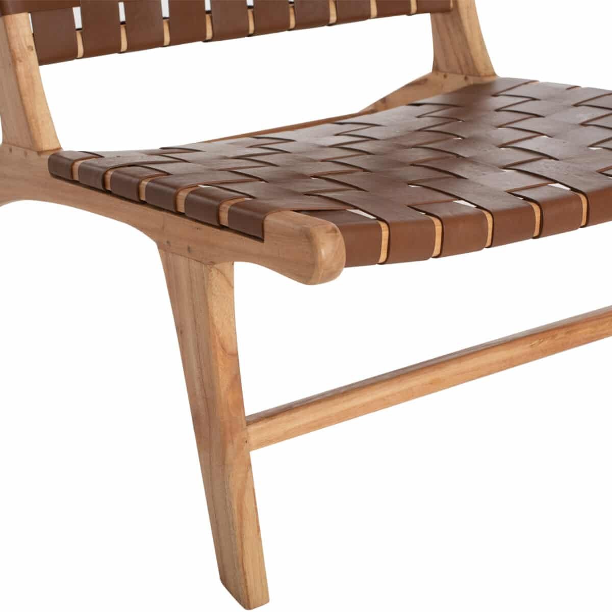 ΚΑΡΕΚΛΑ FELIPE HM9384.01 ΜΑΣΙΦ ΞΥΛΟ ΤEAK ΦΥΣΙΚΟ 65x82x88YΕΚ. - Image 9