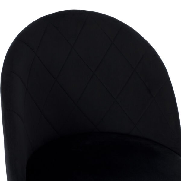 ΚΑΡΕΚΛΑ ODED ΜΕ ΜΕΤΑΛΛΙΚΑ ΜΑΥΡΑ ΠΟΔΙΑ & ΒΕΛΟΥΔΟ ΜΑΥΡΟ HM8731.14 45x52x77 εκ. - Image 7