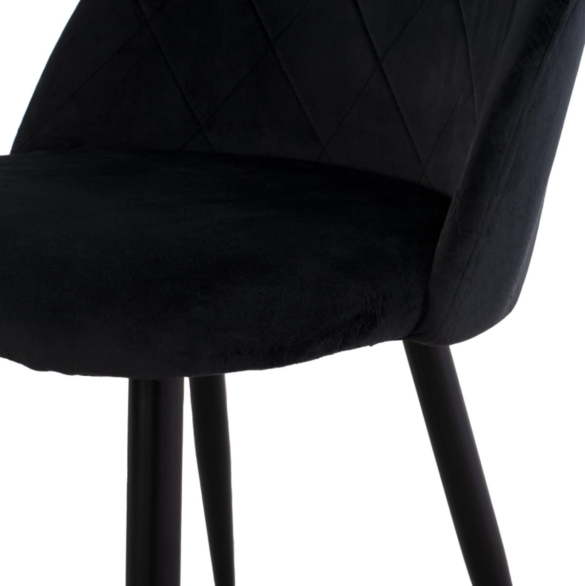 ΚΑΡΕΚΛΑ ODED ΜΕ ΜΕΤΑΛΛΙΚΑ ΜΑΥΡΑ ΠΟΔΙΑ & ΒΕΛΟΥΔΟ ΜΑΥΡΟ HM8731.14 45x52x77 εκ. - Image 9