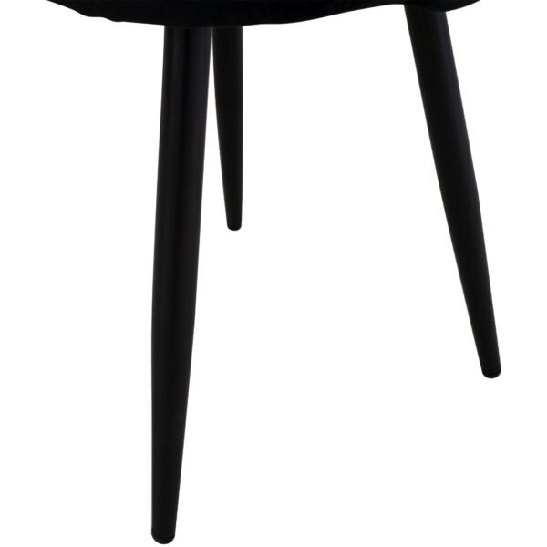 ΚΑΡΕΚΛΑ ODED ΜΕ ΜΕΤΑΛΛΙΚΑ ΜΑΥΡΑ ΠΟΔΙΑ & ΒΕΛΟΥΔΟ ΜΑΥΡΟ HM8731.14 45x52x77 εκ. - Image 10