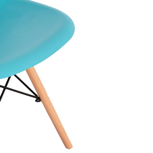 ΚΑΡΕΚΛΑ ΜΕ ΞΥΛΙΝΑ ΠΟΔΙΑ TWIST HM8460.08 PP ΤΙΡΚΟΥΑΖ ΚΑΘΙΣΜΑ 46x54x80Υεκ. - Image 9