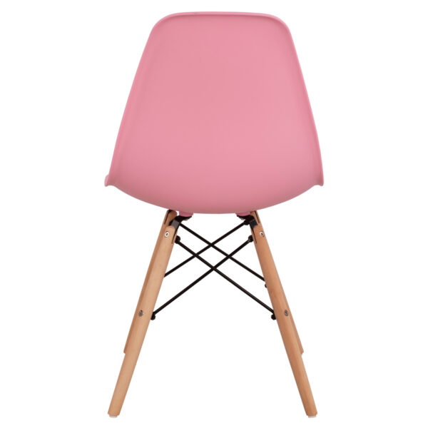 ΚΑΡΕΚΛΑ ΜΕ ΞΥΛΙΝΑ ΠΟΔΙΑ ΚΑΙ ΚΑΘΙΣΜΑ TWIST PP ΡΟΖ HM8460.05 46x50x82 εκ. - Image 6