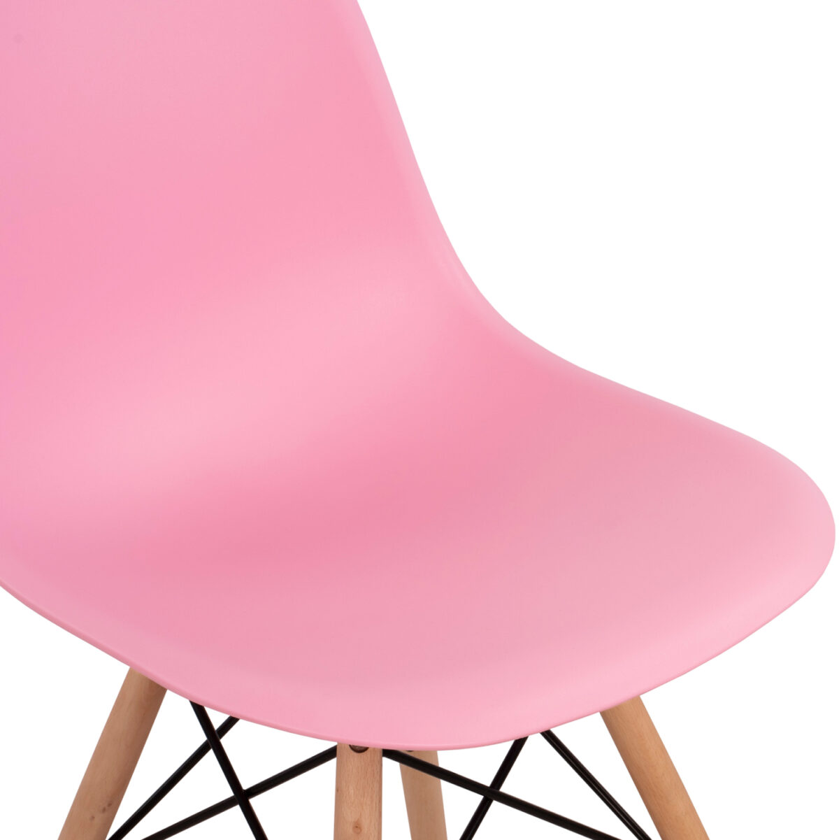 ΚΑΡΕΚΛΑ ΜΕ ΞΥΛΙΝΑ ΠΟΔΙΑ ΚΑΙ ΚΑΘΙΣΜΑ TWIST PP ΡΟΖ HM8460.05 46x50x82 εκ. - Image 7