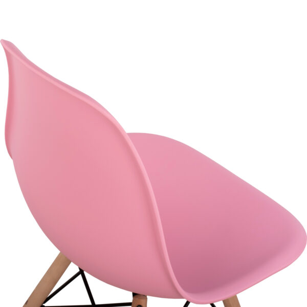 ΚΑΡΕΚΛΑ ΜΕ ΞΥΛΙΝΑ ΠΟΔΙΑ ΚΑΙ ΚΑΘΙΣΜΑ TWIST PP ΡΟΖ HM8460.05 46x50x82 εκ. - Image 8