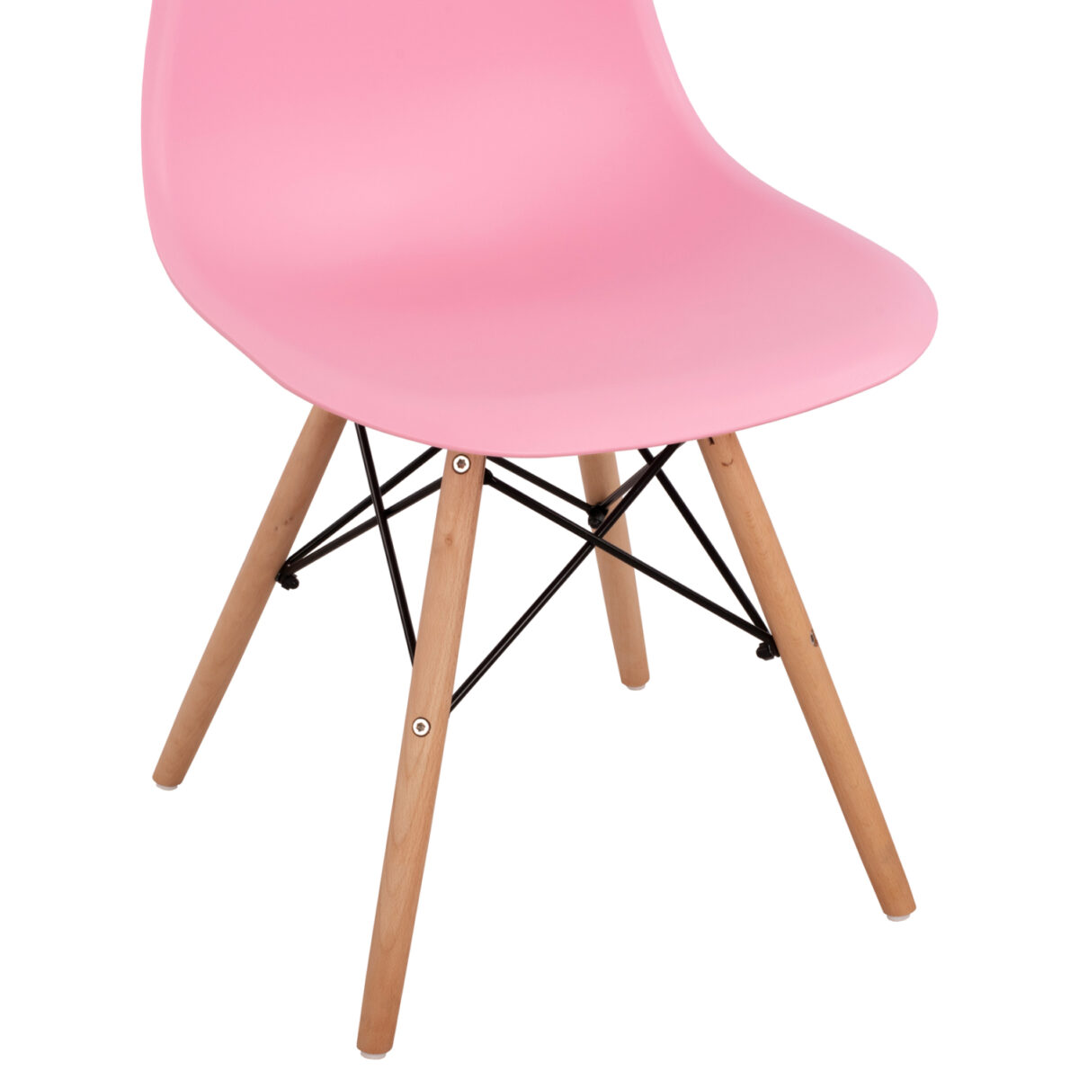 ΚΑΡΕΚΛΑ ΜΕ ΞΥΛΙΝΑ ΠΟΔΙΑ ΚΑΙ ΚΑΘΙΣΜΑ TWIST PP ΡΟΖ HM8460.05 46x50x82 εκ. - Image 9