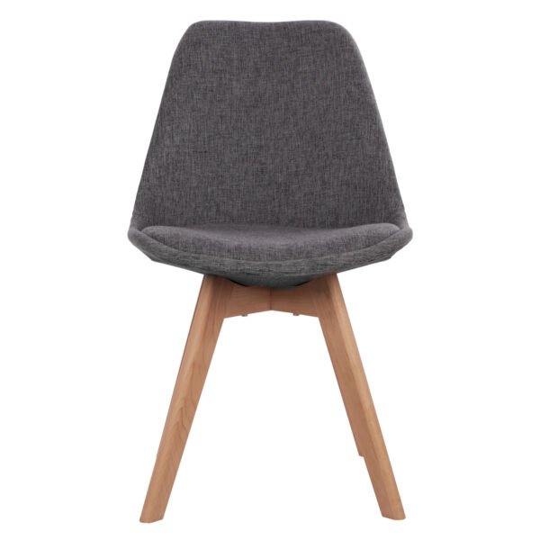 ΚΑΡΕΚΛΑ VEGAS ΜΕ ΞΥΛΙΝΑ ΠΟΔΙΑ ΚΑΙ ΜΕ ΥΦΑΣΜΑ ΓΚΡΙ HM0033.50 48Χ55Χ82 ΕΚ - Image 3