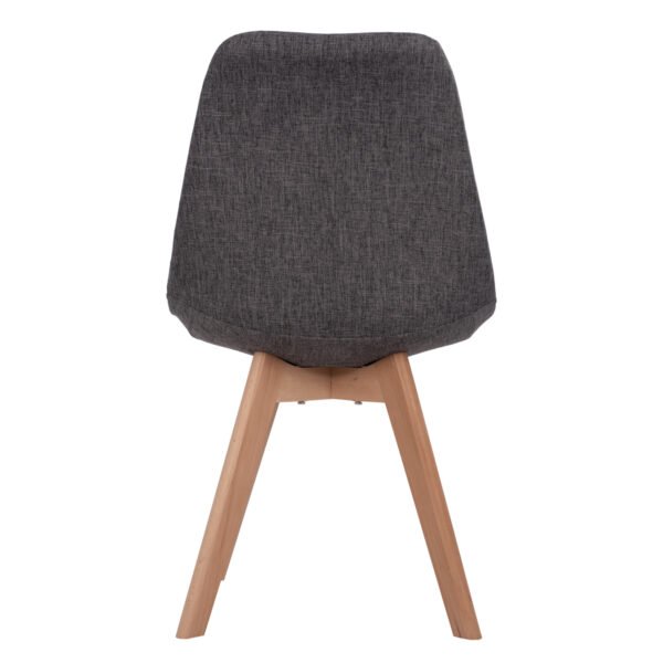 ΚΑΡΕΚΛΑ VEGAS ΜΕ ΞΥΛΙΝΑ ΠΟΔΙΑ ΚΑΙ ΜΕ ΥΦΑΣΜΑ ΓΚΡΙ HM0033.50 48Χ55Χ82 ΕΚ - Image 6