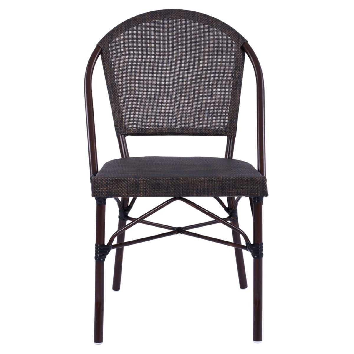 ΚΑΡΕΚΛΑ PRETORIA ΜΕΤΑΛΛΙΚΗ BAMBOO LOOK ΚΑΦΕ HM5718 54x62x89 εκ. - Image 3