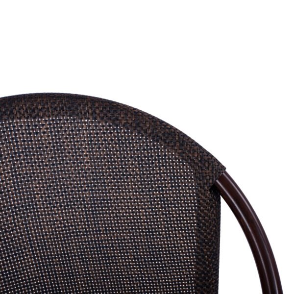 ΚΑΡΕΚΛΑ PRETORIA ΜΕΤΑΛΛΙΚΗ BAMBOO LOOK ΚΑΦΕ HM5718 54x62x89 εκ. - Image 7