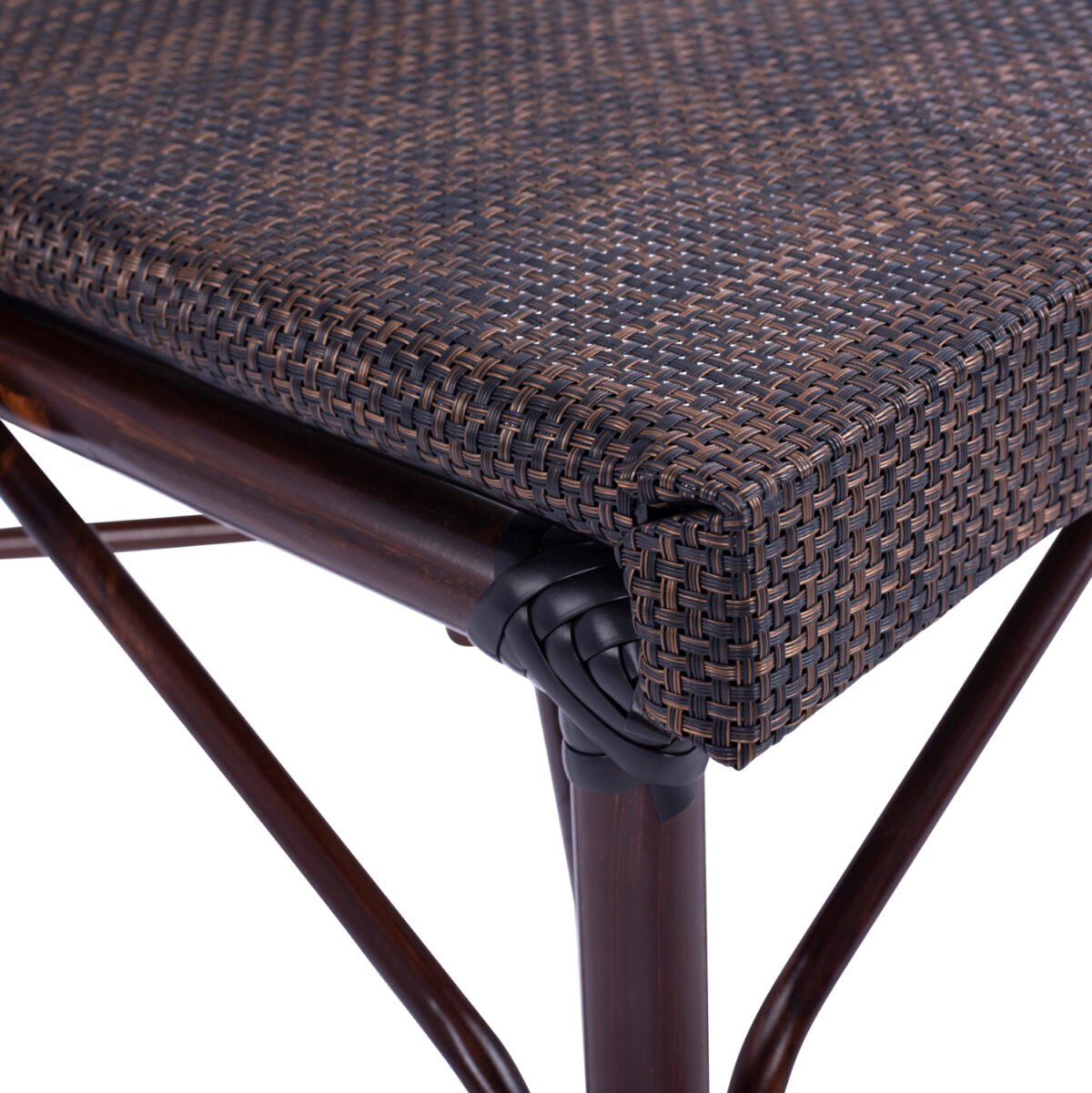 ΚΑΡΕΚΛΑ PRETORIA ΜΕΤΑΛΛΙΚΗ BAMBOO LOOK ΚΑΦΕ HM5718 54x62x89 εκ. - Image 9