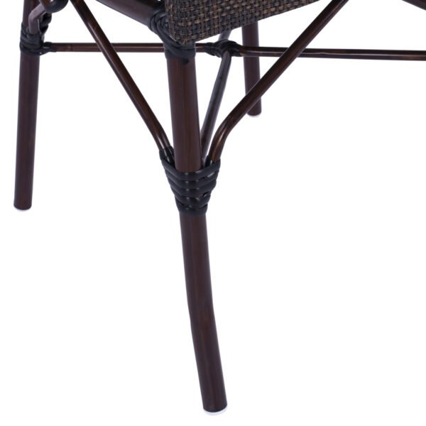 ΚΑΡΕΚΛΑ PRETORIA ΜΕΤΑΛΛΙΚΗ BAMBOO LOOK ΚΑΦΕ HM5718 54x62x89 εκ. - Image 10