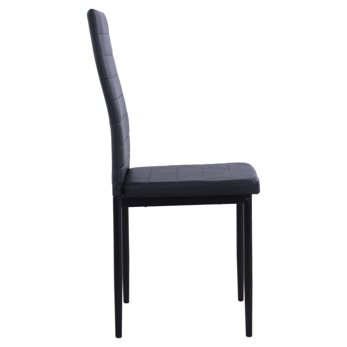 ΚΑΡΕΚΛΑ ΜΕΤΑΛΛΙΚΗ LADY HM0037.12 ΜΑΥΡΟ PU ΜΕΤΑΛΛΙΚΟ ΣΚΕΛΕΤΟ K/D 40x48x95 εκ. - Image 4