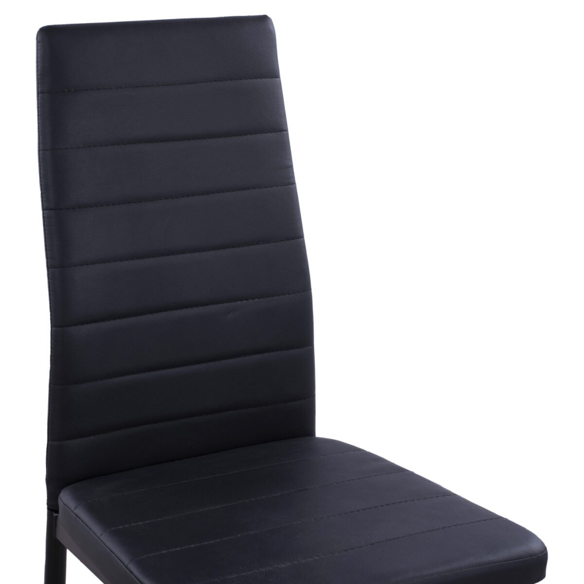ΚΑΡΕΚΛΑ ΜΕΤΑΛΛΙΚΗ LADY HM0037.12 ΜΑΥΡΟ PU ΜΕΤΑΛΛΙΚΟ ΣΚΕΛΕΤΟ K/D 40x48x95 εκ. - Image 6