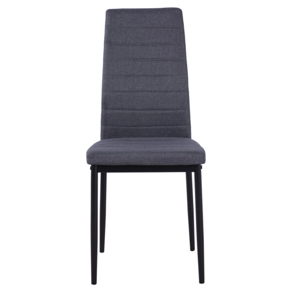 ΚΑΡΕΚΛΑ ΜΕΤΑΛΛΙΚΗ LADY HM0037.20 ΓΚΡΙ ΥΦΑΣΜΑ ΜΕΤΑΛΛΙΚΟ ΣΚΕΛΕΤΟ K/D 40x48x95 - Image 3