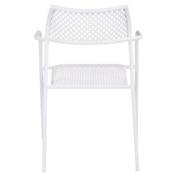 ΚΑΡΕΚΛΑ ΜΕΤΑΛΛΙΚΗ ΛΕΥΚΗ THETIS HM5173.12 55x57x79 cm - Image 6