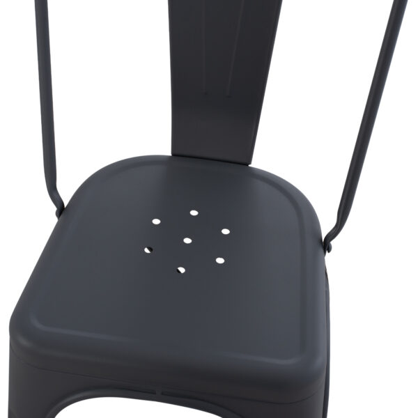 ΚΑΡΕΚΛΑ ΜΕΤΑΛΛΙΚΗ MELITA ΣΕ ΓΚΡΙ 43x50x82Y εκ. HM8641.10 - Image 8