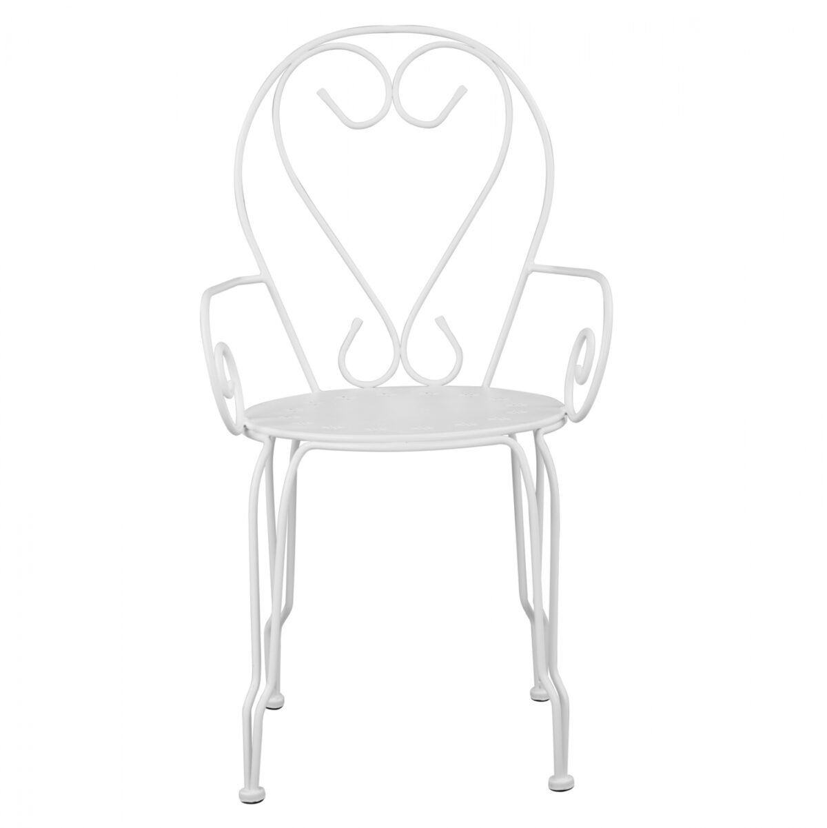 ΚΑΡΕΚΛΑ ΠΟΛΥΘΡΟΝΑ ΜΕΤΑΛΛΙΚΗ AMORE ΛΕΥΚΗ HM5008.12 49x48x90 εκ. - Image 3