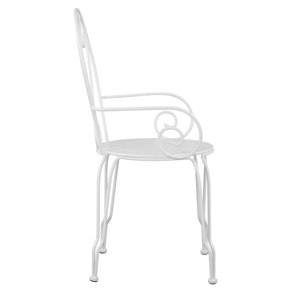 ΚΑΡΕΚΛΑ ΠΟΛΥΘΡΟΝΑ ΜΕΤΑΛΛΙΚΗ AMORE ΛΕΥΚΗ HM5008.12 49x48x90 εκ. - Image 4