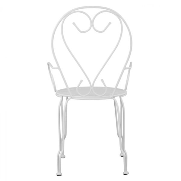 ΚΑΡΕΚΛΑ ΠΟΛΥΘΡΟΝΑ ΜΕΤΑΛΛΙΚΗ AMORE ΛΕΥΚΗ HM5008.12 49x48x90 εκ. - Image 6