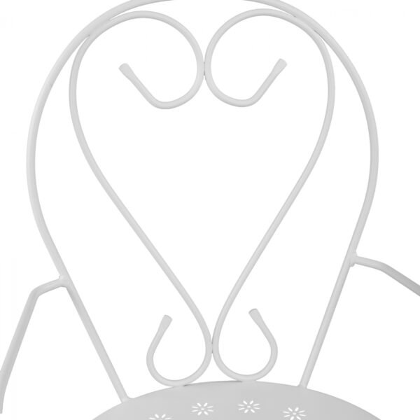 ΚΑΡΕΚΛΑ ΠΟΛΥΘΡΟΝΑ ΜΕΤΑΛΛΙΚΗ AMORE ΛΕΥΚΗ HM5008.12 49x48x90 εκ. - Image 7