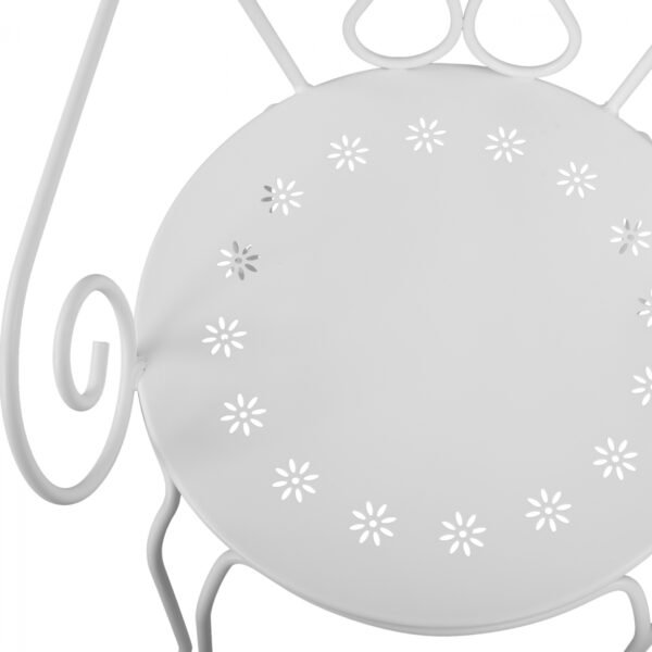 ΚΑΡΕΚΛΑ ΠΟΛΥΘΡΟΝΑ ΜΕΤΑΛΛΙΚΗ AMORE ΛΕΥΚΗ HM5008.12 49x48x90 εκ. - Image 9