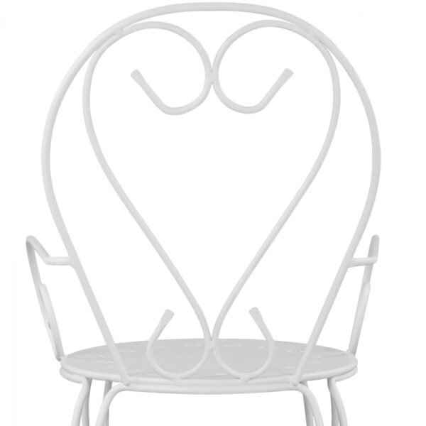 ΚΑΡΕΚΛΑ ΠΟΛΥΘΡΟΝΑ ΜΕΤΑΛΛΙΚΗ AMORE ΛΕΥΚΗ HM5008.12 49x48x90 εκ. - Image 10