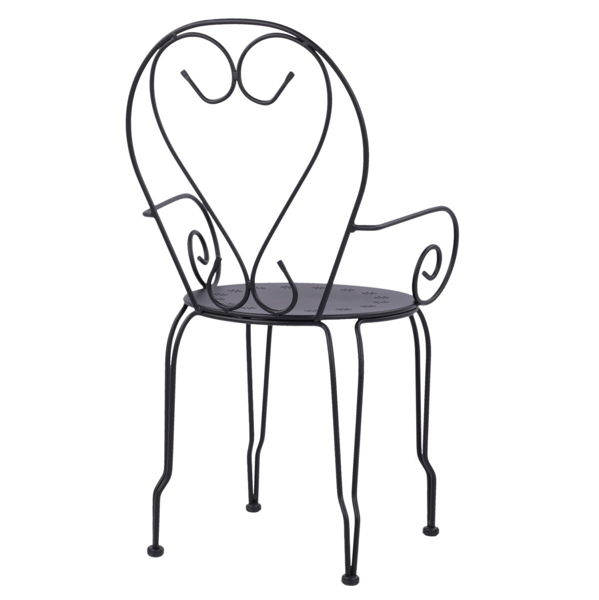 ΚΑΡΕΚΛΑ ΠΟΛΥΘΡΟΝΑ ΜΕΤΑΛΛΙΚΗ AMORE ΜΑΥΡΗ HM5008.11 49x48x90 εκ. - Image 5