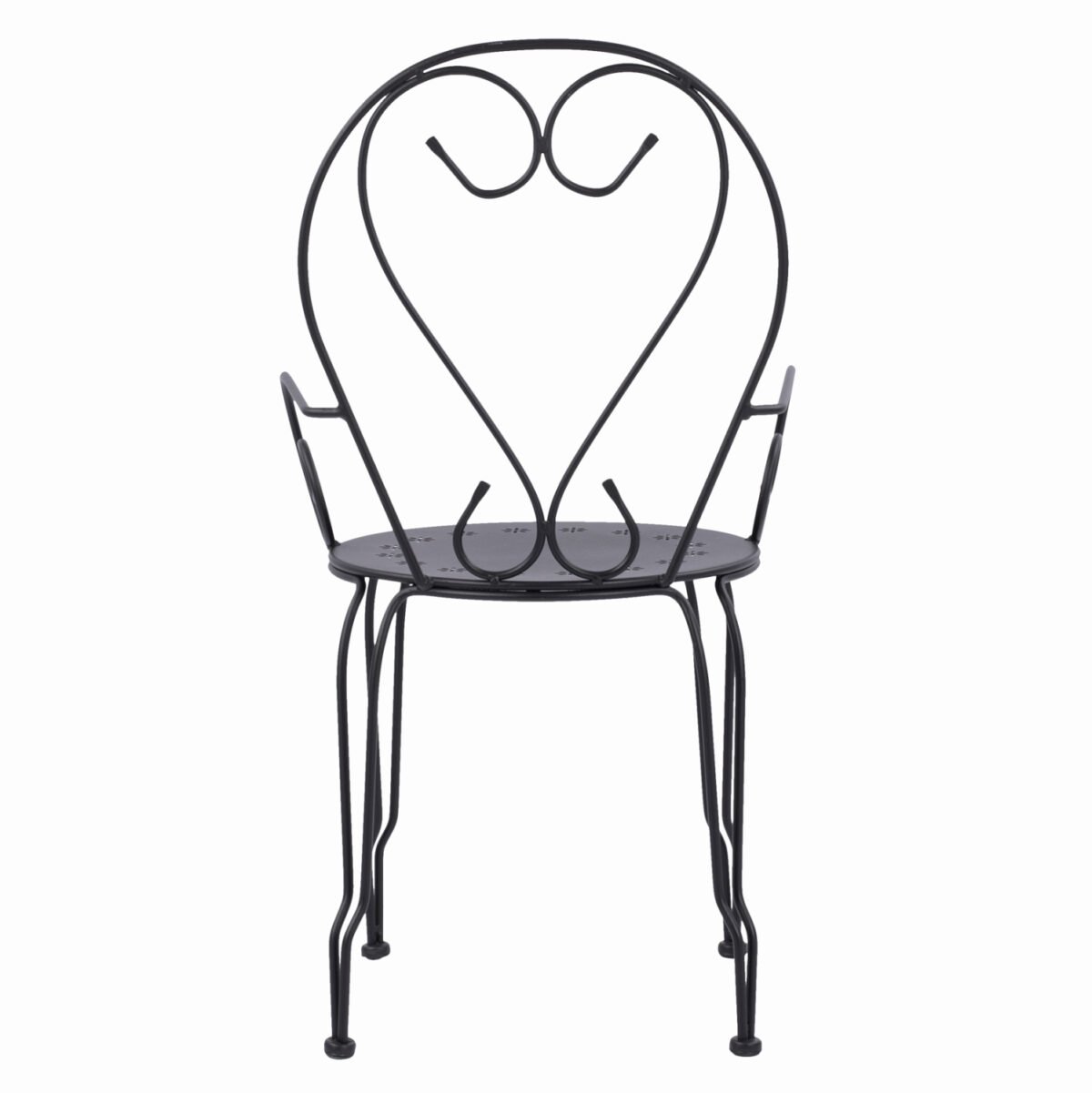 ΚΑΡΕΚΛΑ ΠΟΛΥΘΡΟΝΑ ΜΕΤΑΛΛΙΚΗ AMORE ΜΑΥΡΗ HM5008.11 49x48x90 εκ. - Image 6