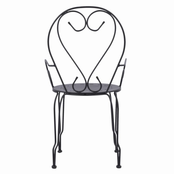 ΚΑΡΕΚΛΑ ΠΟΛΥΘΡΟΝΑ ΜΕΤΑΛΛΙΚΗ AMORE ΜΑΥΡΗ HM5008.11 49x48x90 εκ. - Image 6