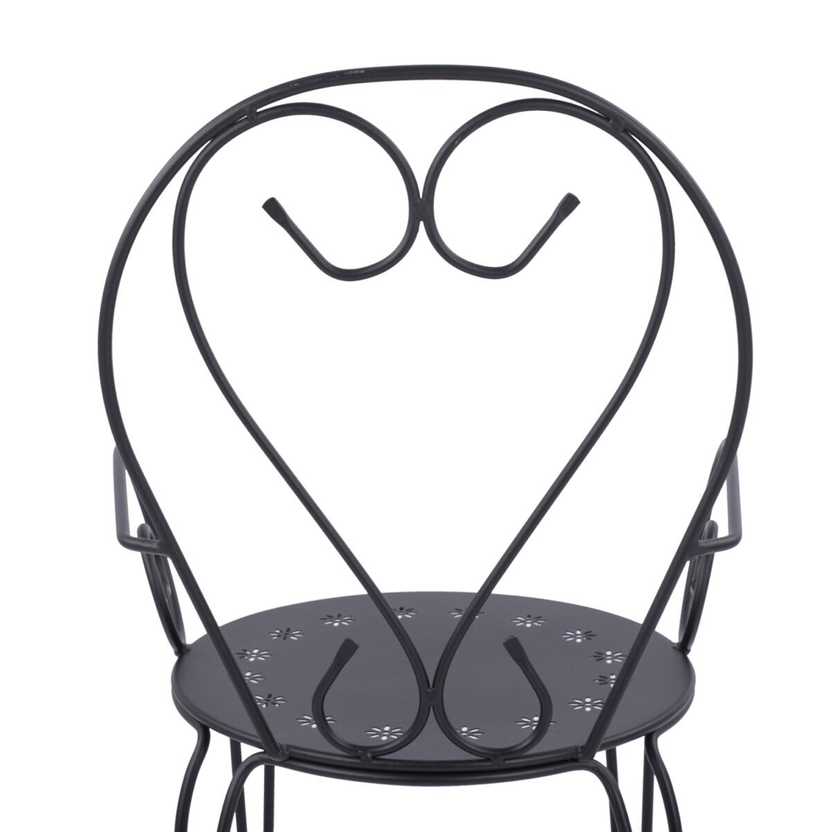 ΚΑΡΕΚΛΑ ΠΟΛΥΘΡΟΝΑ ΜΕΤΑΛΛΙΚΗ AMORE ΜΑΥΡΗ HM5008.11 49x48x90 εκ. - Image 7