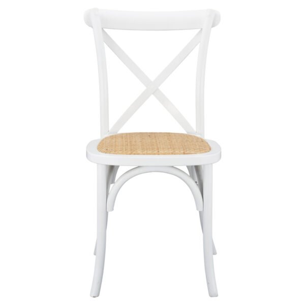 ΚΑΡΕΚΛΑ OWEN ΣΤΟΙΒΑΖΟΜΕΝΗ ΞΥΛΙΝΗ ΑΠΟ ΟΞΙΑ ΛΕΥΚΟ ΧΡΩΜΑ ΜΕ ΧΙΑΣΤΙ ΠΛΑΤΗ HM8575.14 48x53x90 cm - Image 3