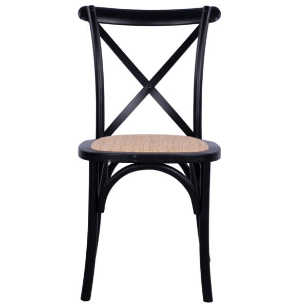 ΚΑΡΕΚΛΑ OWEN ΣΤΟΙΒΑΖΟΜΕΝΗ ΞΥΛΙΝΗ ΟΞΙΑ ΜΑΥΡΟ ΜΑΤ ΜΕ ΧΙΑΣΤΙ ΠΛΑΤΗ HM8575.02 45x55,5x90Yεκ - Image 3