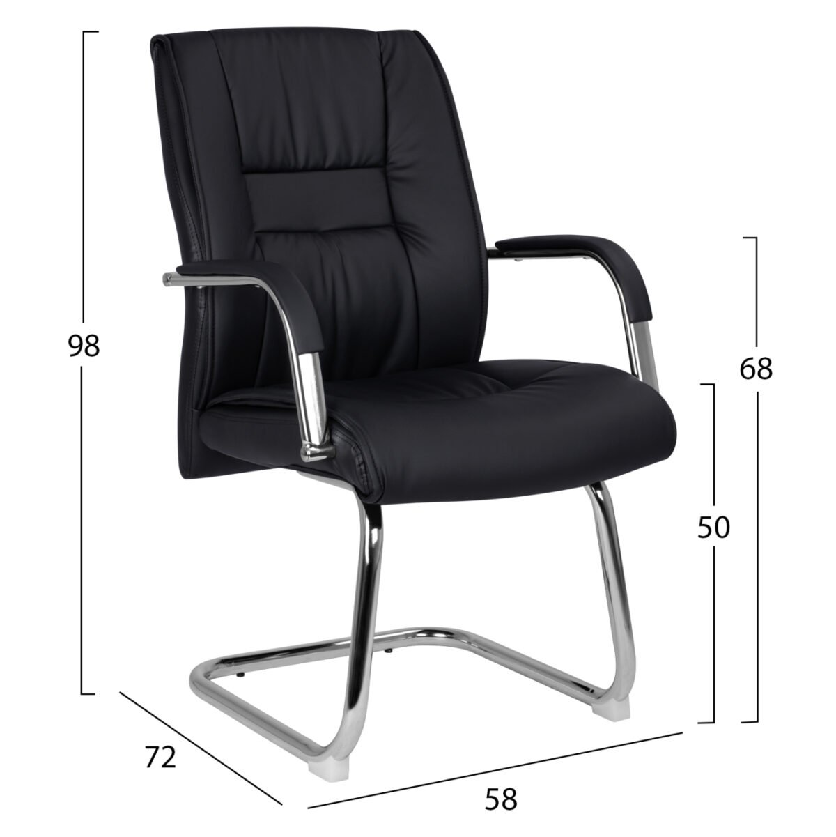 ΠΟΛΥΘΡΟΝΑ ΣΥΝΕΡΓΑΣΙΑΣ ANGEE HM1107.01 ΣΕ ΧΡΩΜΑ ΜΑΥΡΟ 58Χ72Χ98Yεκ. - Image 2