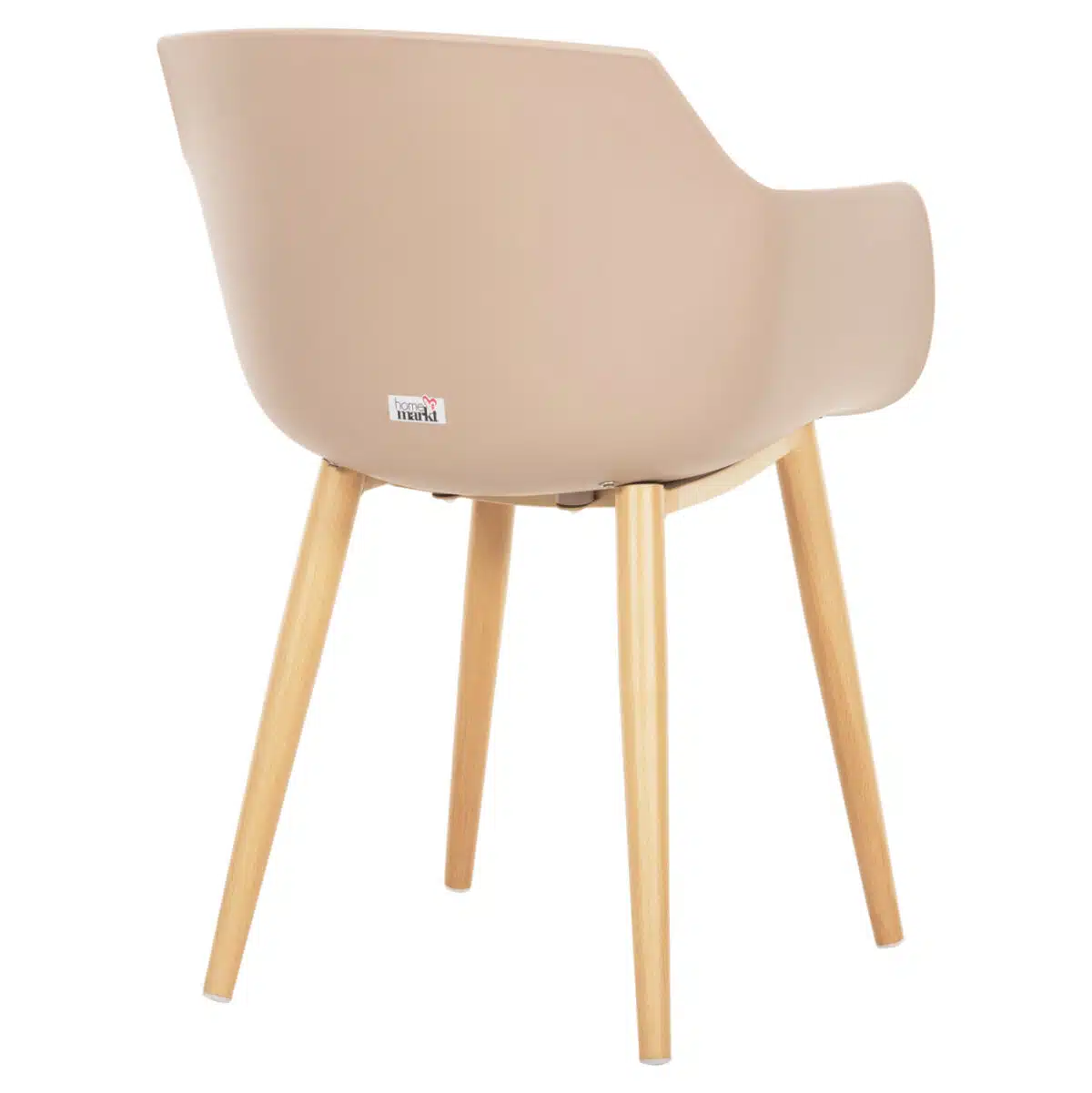 ΚΑΡΕΚΛΑ ΤΡΑΠΕΖΑΡΙΑΣ LUCIE HM8242.11 CAPUCCINO PP-ΜΕΤΑΛ. ΠΟΔΙΑ ΟΨΗ ΞΥΛΟΥ 56x55,5x80Υεκ - Image 5