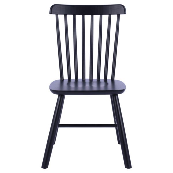 ΚΑΡΕΚΛΑ ΤΡΑΠΕΖΑΡΙΑΣ LUCIEN HM8645.02 ΞΥΛΟ ΟΞΙΑΣ ΣΕ ΜΑΥΡΟ ΜΑΤ ΧΡΩΜΑ 48x54x86Υεκ. - Image 3