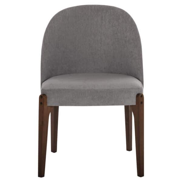 ΚΑΡΕΚΛΑ ΤΡΑΠΕΖΑΡΙΑΣ RAMMER HM9744.01 RUBBERWOOD ΣΕ ΚΑΡΥΔΙ-ΓΚΡΙ ΥΦΑΣΜΑ 57x55x86Υεκ. - Image 3